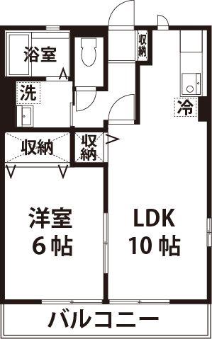 イル・パラッツオ(1LDK/1階)の間取り写真