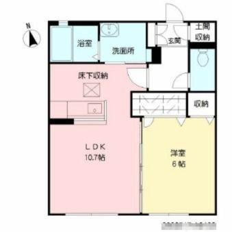 コゥジィーコートM (1LDK/1階)の間取り写真