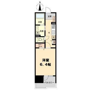 WILLDO 太閤通(1K/9階)の間取り写真