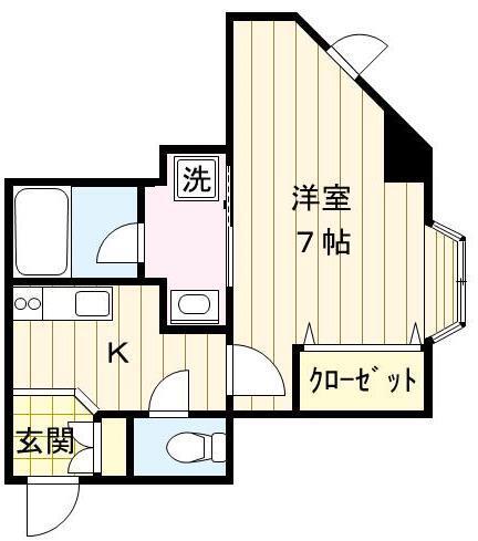 SDハウス(1K/3階)の間取り写真