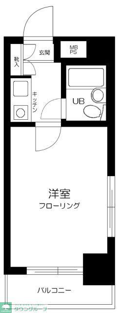 クリオ中野坂上一番館(1K/3階)の間取り写真