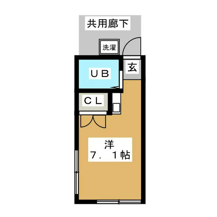 栗原ハイツ 1階階 間取り