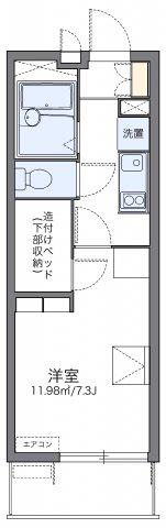レオパレスITO(1K/3階)の間取り写真