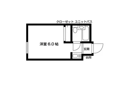 NASIC HOYA(ワンルーム/3階)の間取り写真