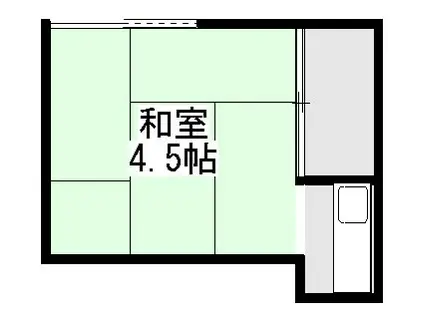 プチハウス等持院(ワンルーム/1階)の間取り写真