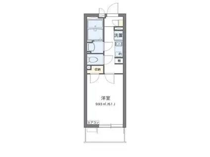 クレイノT HOUSE 浦和(1K/1階)の間取り写真