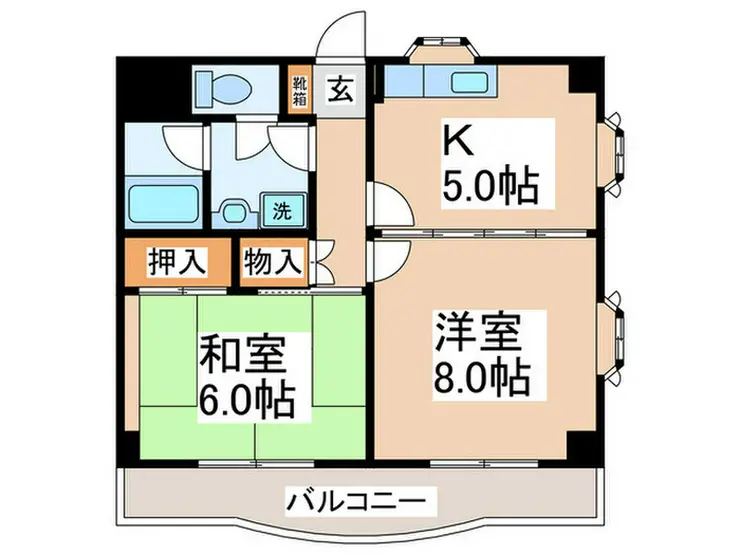 チェリーブロッサム 5階階 間取り