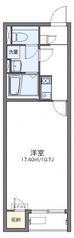 レオネクストCHRISTAR(1K/2階)の間取り写真