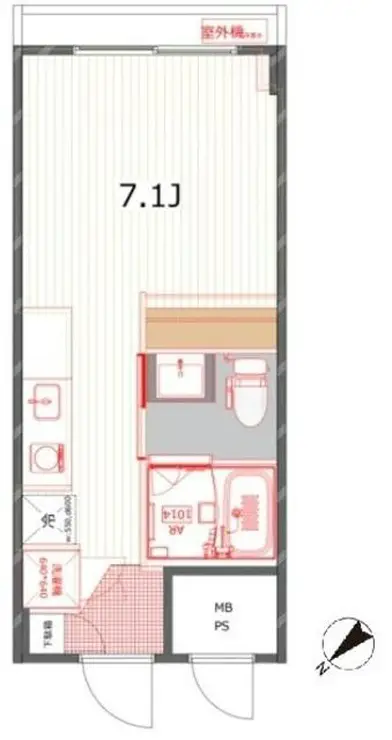 メゾンサンシャイン 12階階 間取り