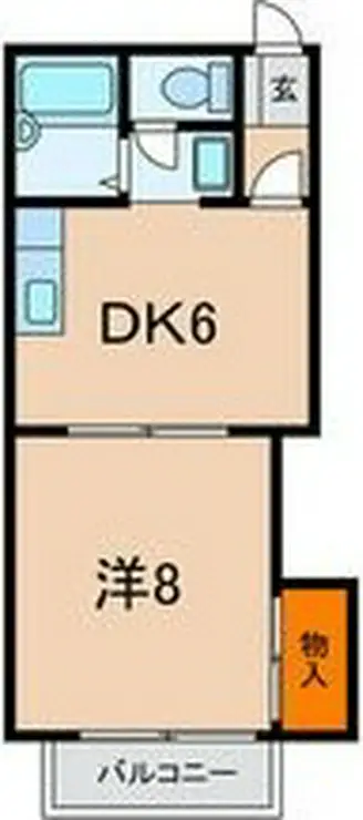 グリーンヒル藤が丘C 2階階 間取り