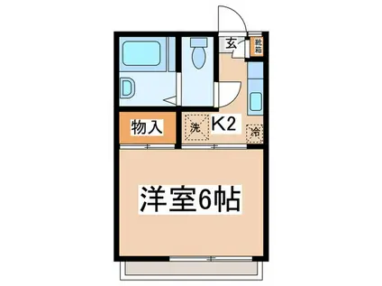 シャトル森野(1K/1階)の間取り写真