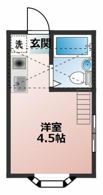 メゾンM&N(ワンルーム/1階)の間取り写真