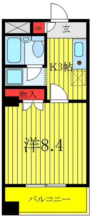 アシュレ双葉町 2階階 間取り