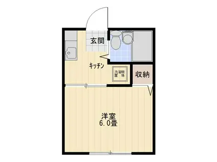 エトワールT(1K/1階)の間取り写真