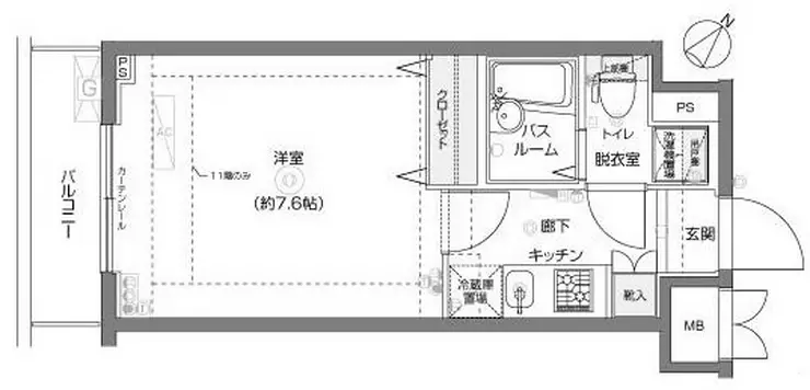 フェニックス横濱関内BAY GAIA 5階階 間取り