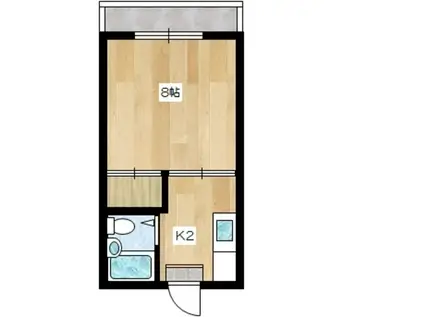 プチメゾン(1K/2階)の間取り写真
