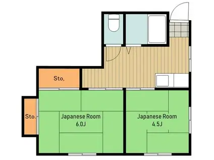 エム・エムハイツ(2K/2階)の間取り写真