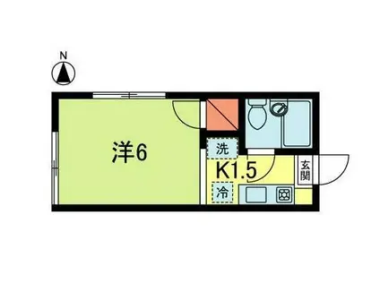 メゾン・ド・リラ(ワンルーム/2階)の間取り写真