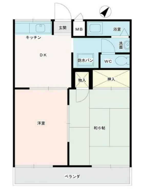 若葉ハイツ 1階階 間取り