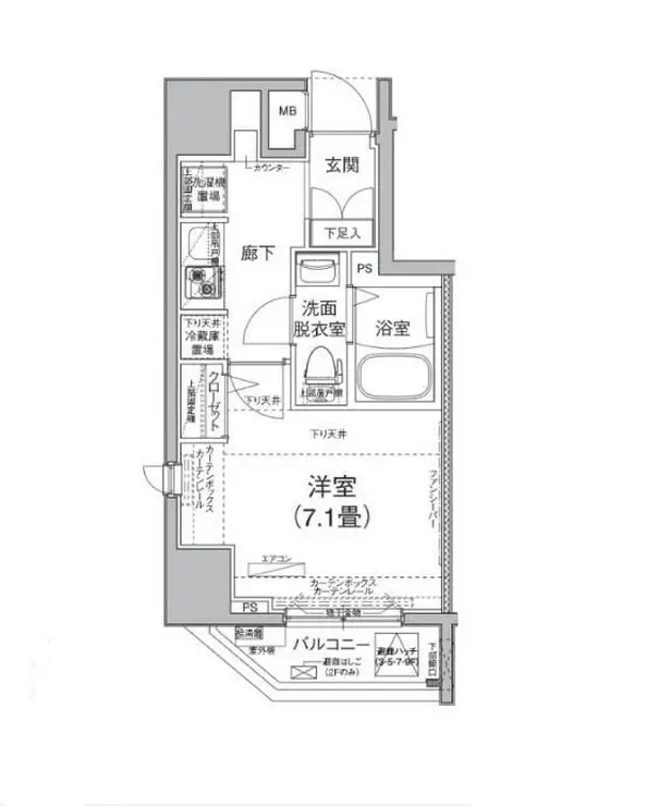 アイルカナーレ深川 2階階 間取り