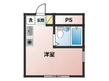 Nファースト清瀬(ワンルーム/4階)の間取り写真