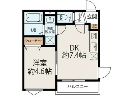 CONNECT PARK 東本町(1DK/3階)の間取り写真