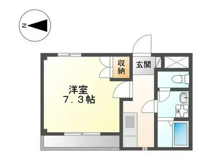 GRAN BLUE U(1K/1階)の間取り写真