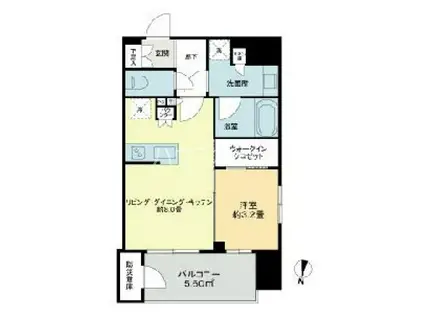 クレアホームズフラン東京三ノ輪2(1LDK/3階)の間取り写真