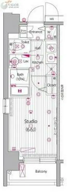 グランド・ガーラ桜木町駅前 3階階 間取り