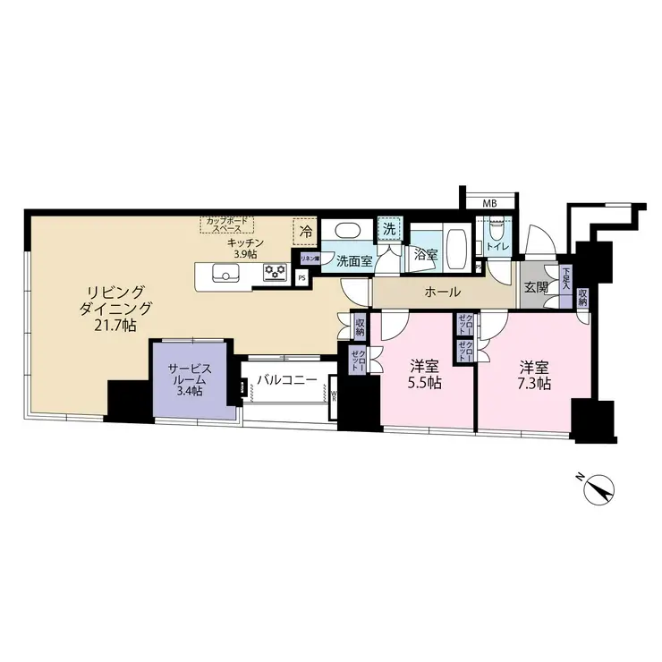 ザ・神宮前レジデンス 15階階 間取り