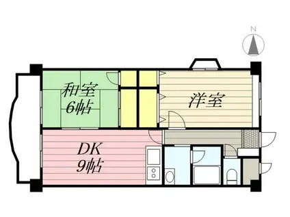 アヴァンセ21(2LDK/2階)の間取り写真