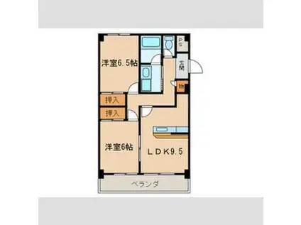 アルコバレーノ21(2LDK/2階)の間取り写真