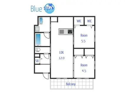 MAISON DE FAMILLE(2LDK/1階)の間取り写真