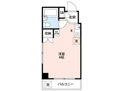 CB一橋学園(ワンルーム/3階)の間取り写真