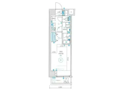 プレニーズ五反野MAXIV(1K/10階)の間取り写真
