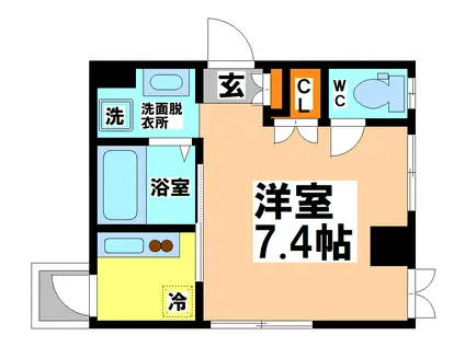 ラカーサ・ムレ(1K/3階)の間取り写真