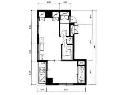 GSハイム東高円寺(1LDK/4階)の間取り写真