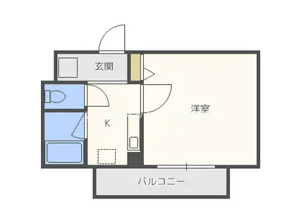 エステムコート新大阪IIIステーションプラザ(1K/9階)の間取り写真