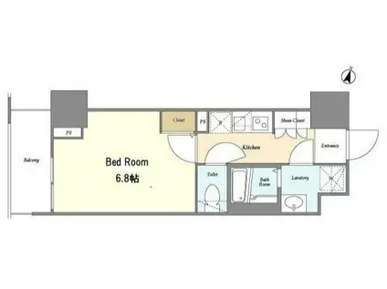 BPRレジデンス町田(1K/7階)の間取り写真