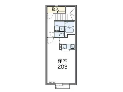 レオネクストフェリシティ高坂51690(1K/2階)の間取り写真