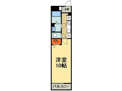 リブリ・レオサードII(1K/3階)の間取り写真