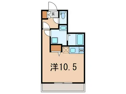 BELLEZZA MEGURO(ワンルーム/4階)の間取り写真