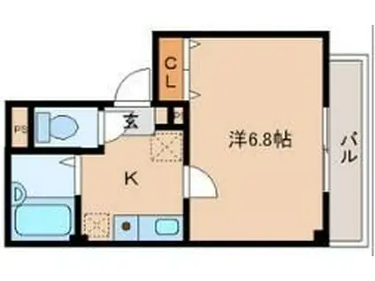 JCPARKみずほ台 914376(1K/3階)の間取り写真