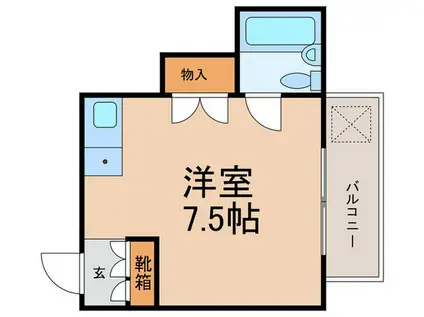 グリーン馬町(ワンルーム/4階)の間取り写真