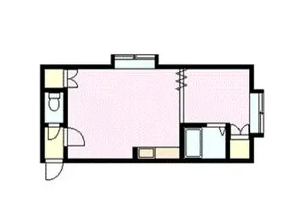 コルドバA・B(1DK/2階)の間取り写真