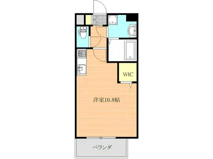 ヴェラ フィオーレ(ワンルーム/6階)の間取り写真