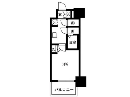 メイクスアート新栄III(1K/7階)の間取り写真