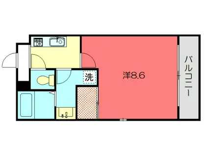 A-MON百万遍北(1K/4階)の間取り写真