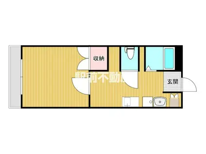 ウインドコート(1K/1階)の間取り写真