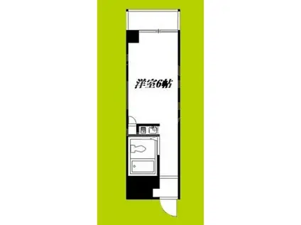 ラパンジール恵美須4(ワンルーム/4階)の間取り写真